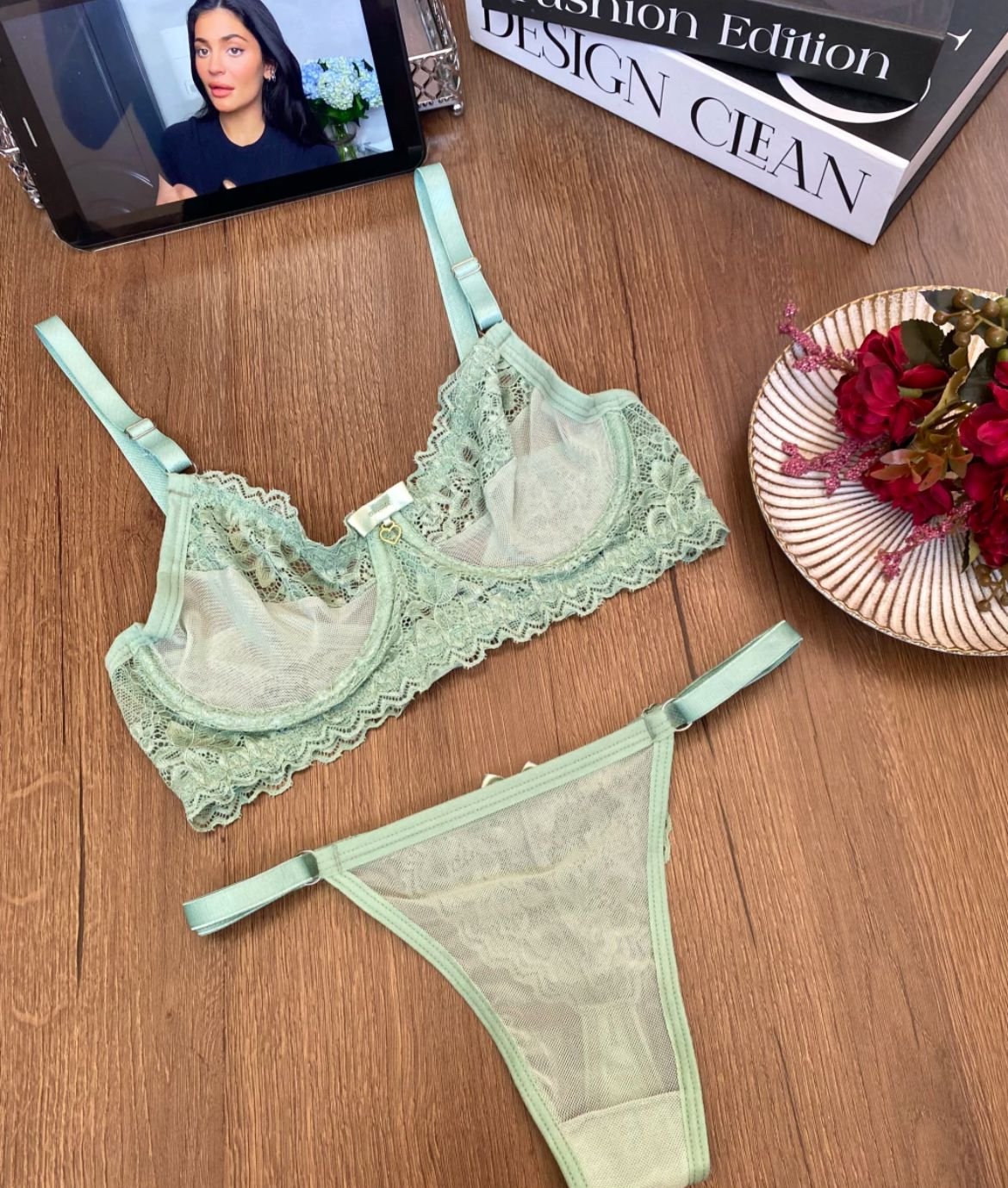 Conjunto Renda Cores - cor cores